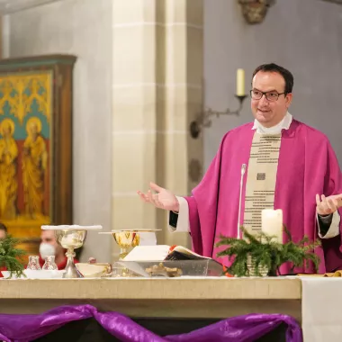 P. Watteroth bei der Eröffnung des Oblatenklosters Essen-Kray
