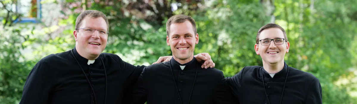 Pater Bartek, Pater Patrick und Pater Andre