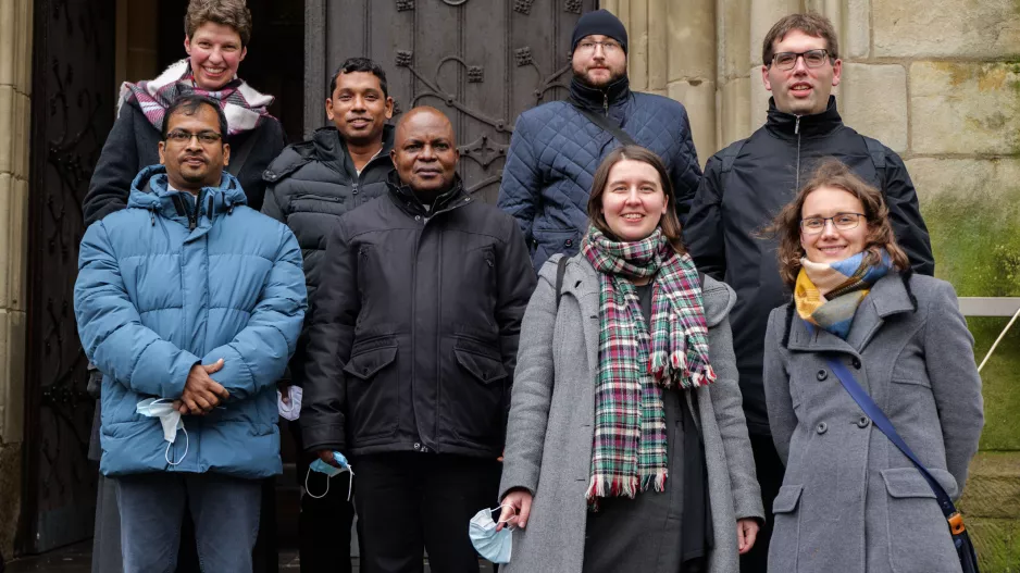Oblatenfamilie bei der Eröffnung des Klosters Essen-Kray